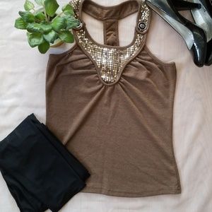🖤 NWOT Sequined top